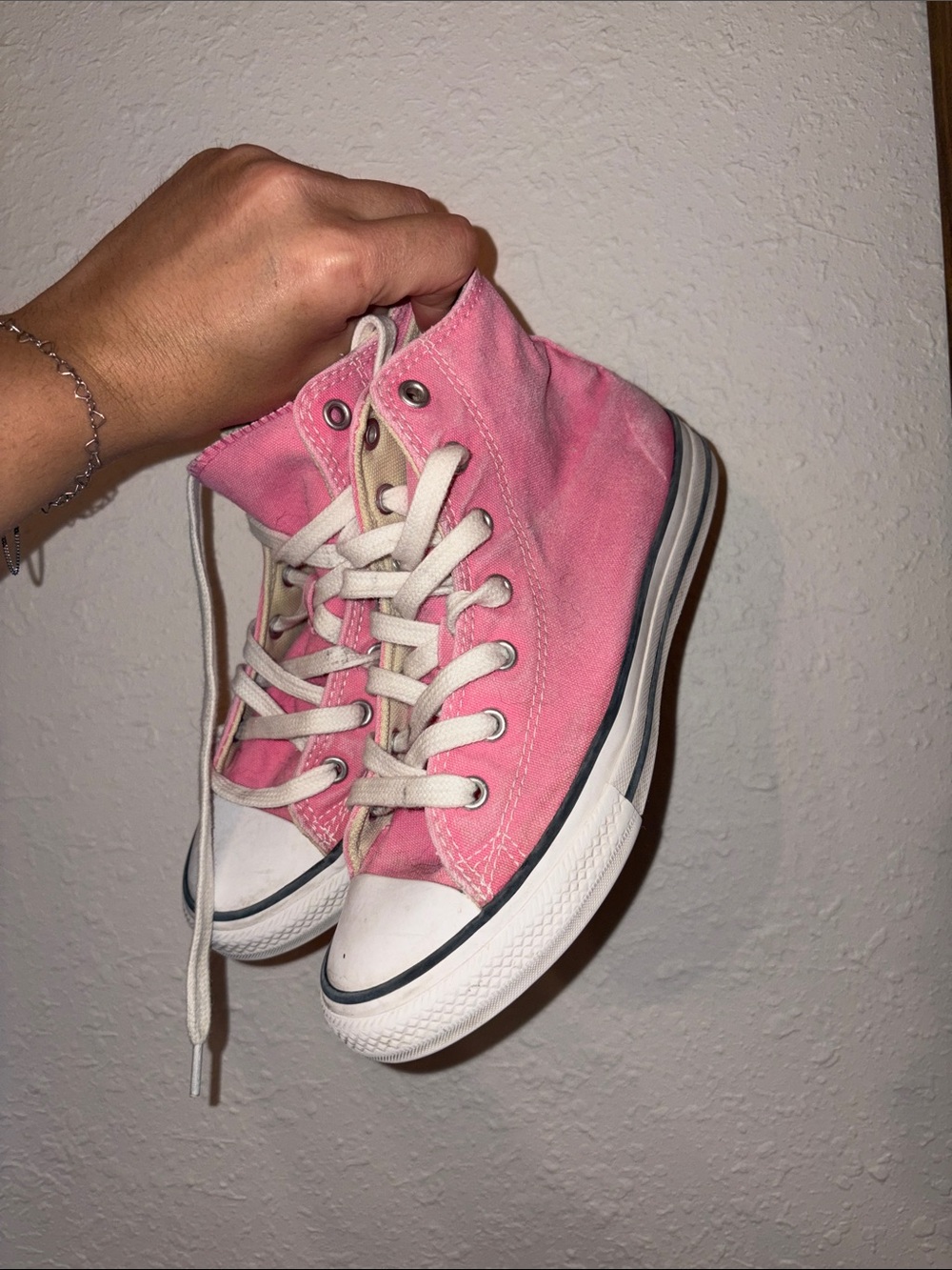 Converse Pink High-Top Canvas Sneakers